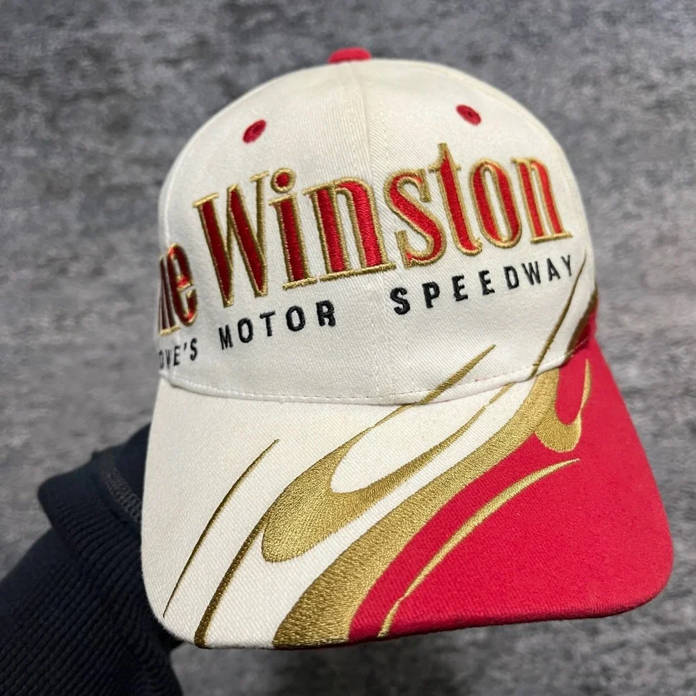 The Winston‎ Lowe's Motor Speedway Snapback Hat Winston Racing NASCAR Adjustable